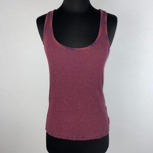 Forever 21 S Striped Sleeveless Tank Top Criss Cross Back Design Summer